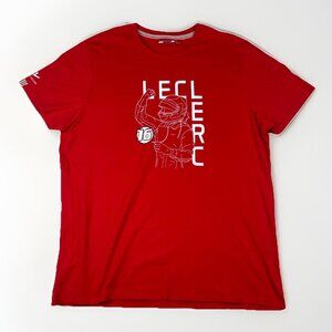 Ferrari Charles Leclerc Racing Mens Shirt Special Edition Shirt Red F1 size XXL